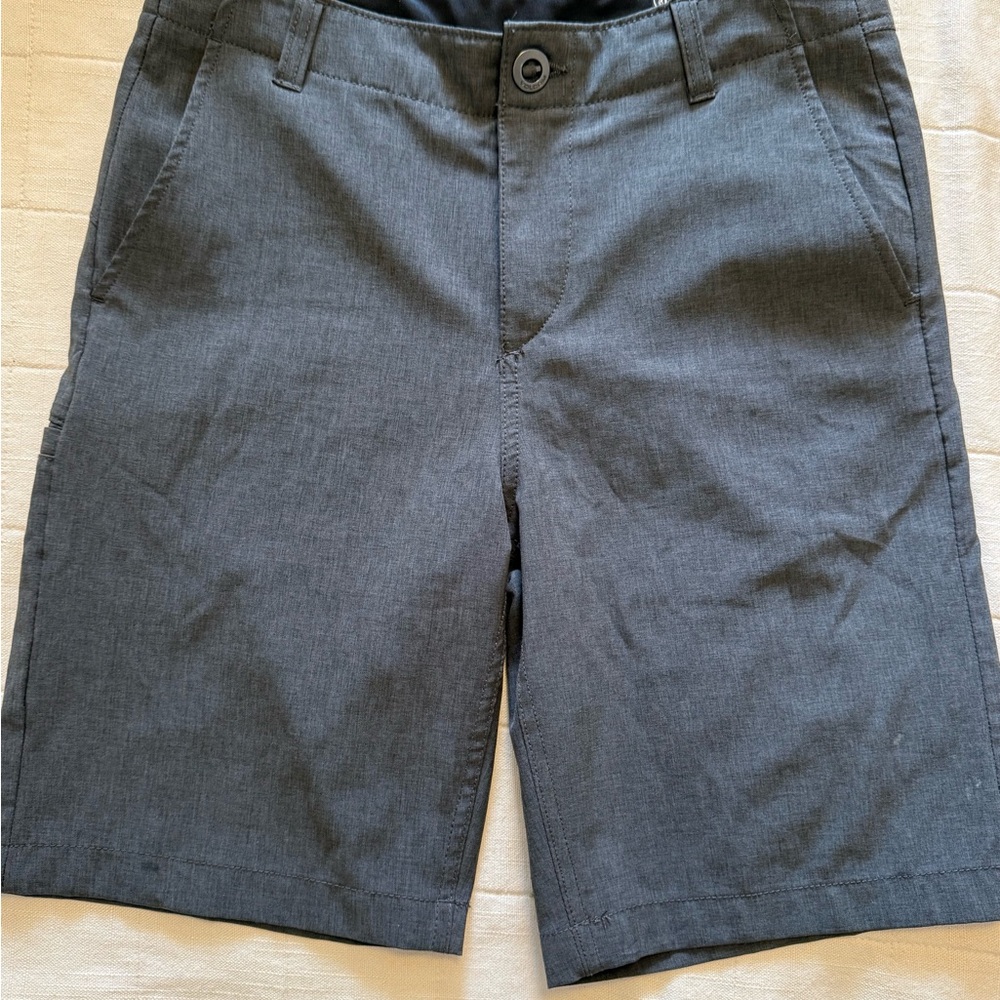 Volcom Men's Charcoal Flat-Front Shorts
